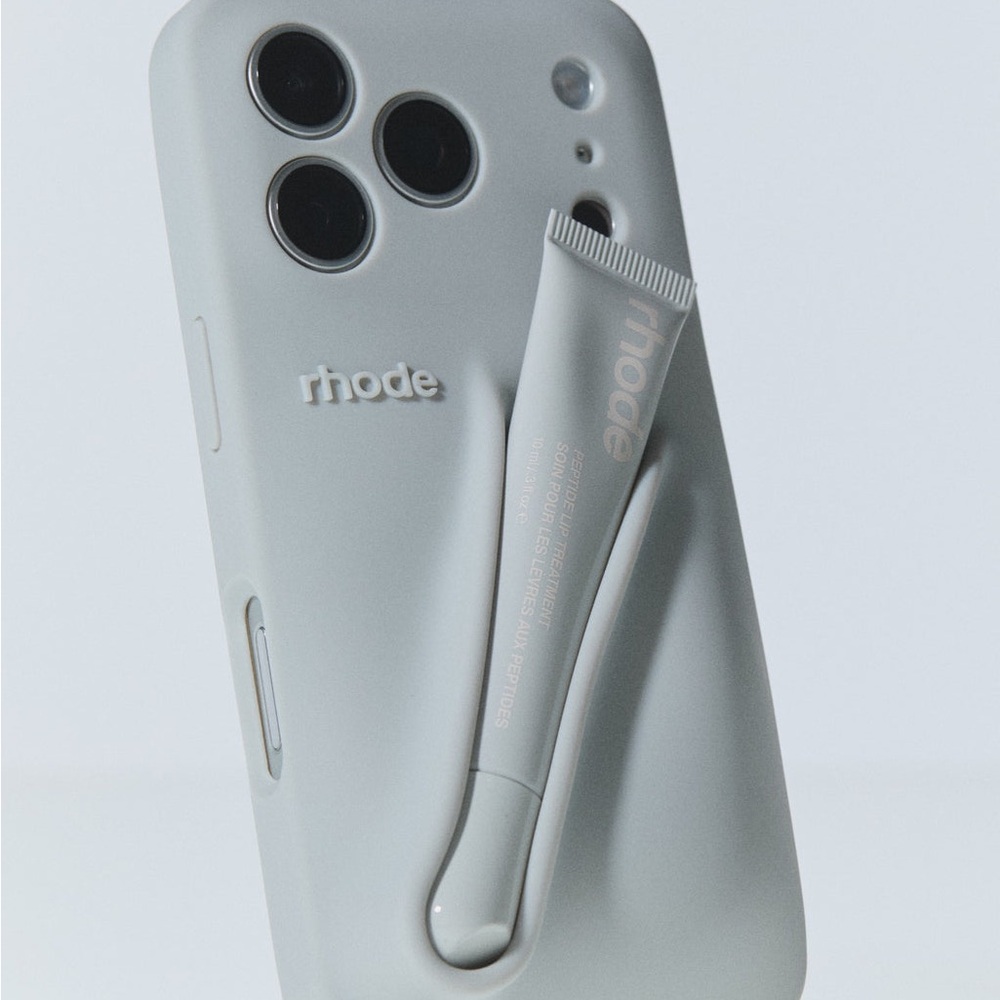 NIB Rhode Lip Case for iPhone 14 Pro Max - Viral Grey Silicone Case